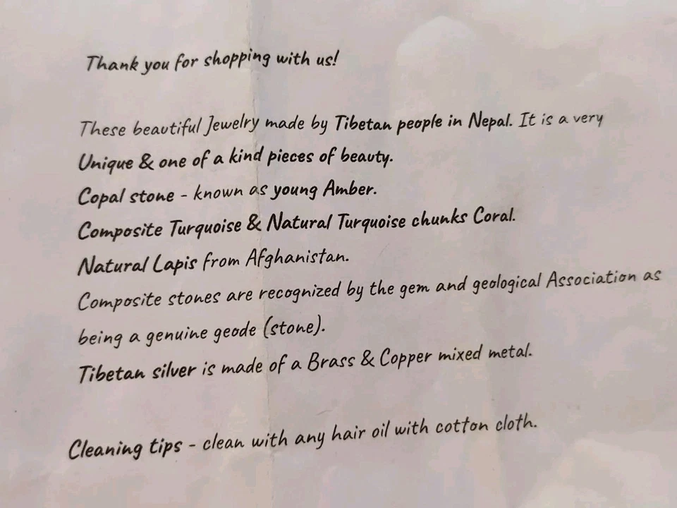 16英寸藏银吊坠项链 — 第 4/4 张图片