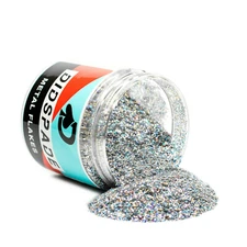 Silver Holographic 0.015 Metal Flake-Solvent Resistant Glitter - Car Paint/Epoxy