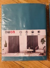 Total Blackout Curtains Teal Grommet -Set of 2 Panels . Approx 59Lx79W NEW
