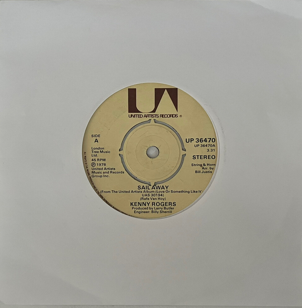 KENNY ROGERSSail Away19787” SingleUP36470 eBay