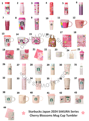 Starbucks Japan SAKURA 2024 1st & 2nd Series Cherry Blossoms Mug