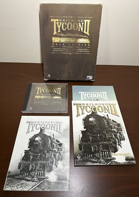 Railroad Tycoon II 2 Gold Edition PC - BIG BOX Edition - Vintage Retro Game RARE
