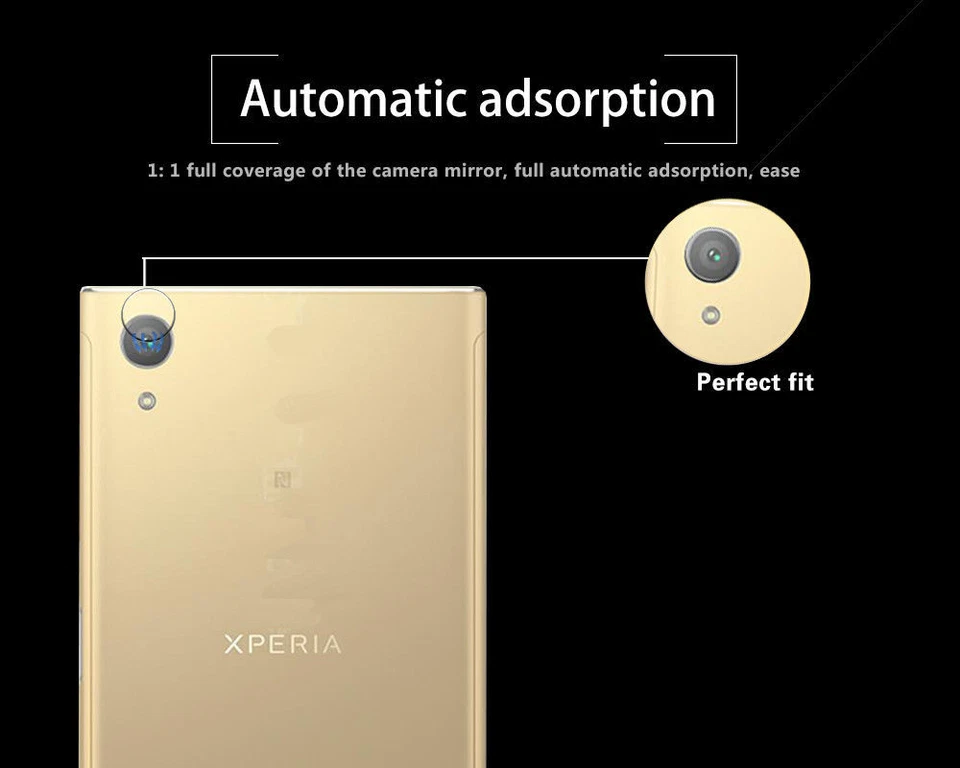 Protector de lente de cámara trasera de vidrio templado 3 piezas para teléfono Sony Xperia  Foto 4 de 4