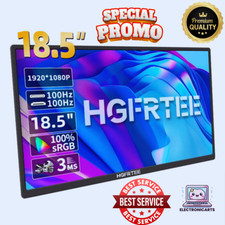 Portable LCD Screen External Monitor 18.5" 100 Hertz HDR Gamer Work