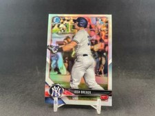 2018 BOWMAN CHROME DRAFT JOSH BREAUX BDC-57 1ST PROSPECT REFRACTOR YANKEES