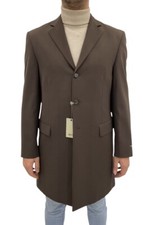 Cappotto soprabito sartoriale lungo uomo REPORTER, marrone scuro, sconto 70%.