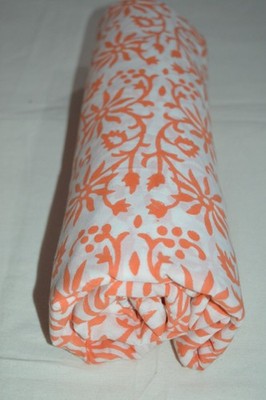 5 Yard Hand Block Fabric Floral Print 100%Cotton NO TARRIF CHARGES 100% ZK_200#