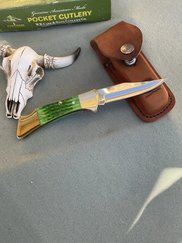 Case JOHN DEERE MAKO KNIFE 58L BR GRN CC WITH BOX AND SHEATH - Image 4 of 4