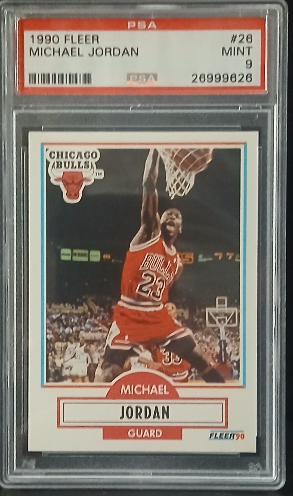 1990 FLEER #26 MICHAEL JORDAN PSA 9