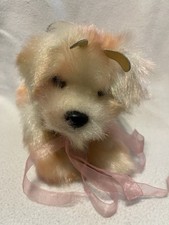 Vintage Aurora Puppillons Jeweled Wing Pink Puppy Dog Plush Friend Toy HTF Q9