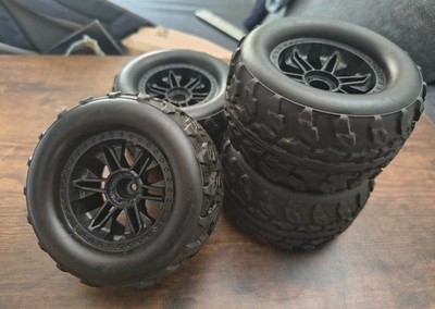1:10 RC Car Offroad Kompletträder Monstertruck 1:10 12mm Hex vom Reely New1 / 2