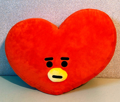 Line Friends BT21 TATA Red Heart Pillow Stuffed Plush 15'' x 11''