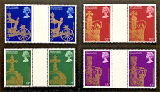 GB 1978 SG1059-62 25TH ANNIVERSARY OF CORONATION GUTTER PAIRS - MNH