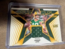2025 Panini Score Jordan Love Stars Of The NFL Patch Green Bay Packers