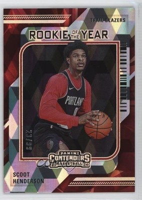 2023 Contenders Rookie of the Year Playoff Edition 23/99 Scoot Henderson RC o2h