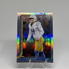 🔥💎🏈2025 Topps Chrome Football Cameron Dicker REFRACTOR #162 LA Chargers🏈💎🔥