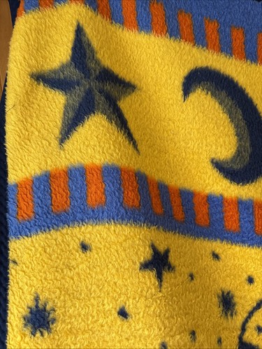 Vintage 90s Y2K Celestial Whimsigoth Throw Blanket Sun Moon Stars Reversible - Picture 8 of 8