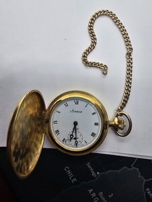 Vintage Arnex 17 Jewels Incabloc Mechanical Wind Up Pocket Watch