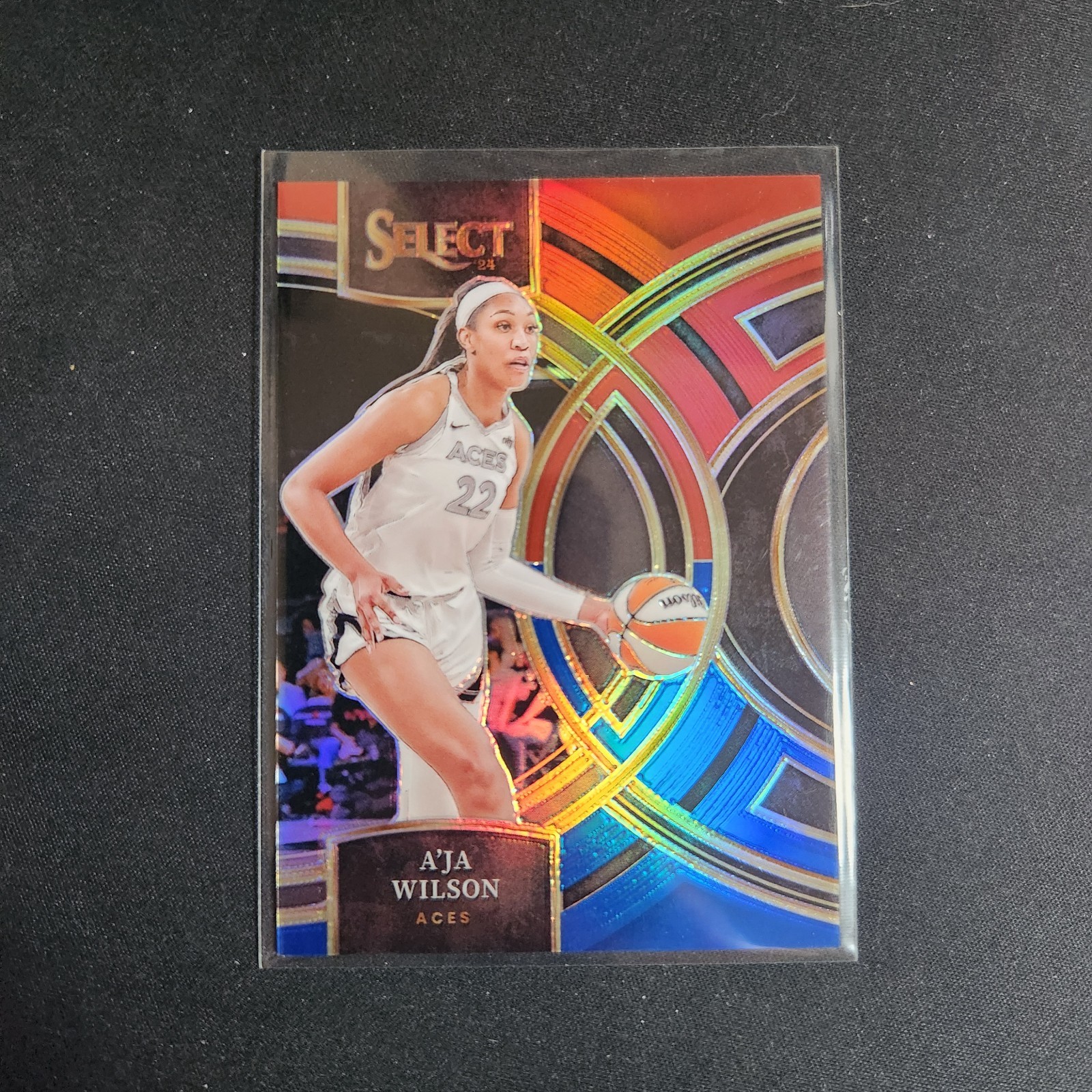 2024 Select WNBA #86 A'ja Wilson Prizms Red and Blue #/399 Premier Lvl Aces  L66