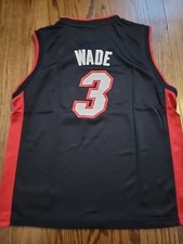 Reebok Dwayne Wade Jersey Miami Heat Youth Size Large NBA Basketball Boys Kids