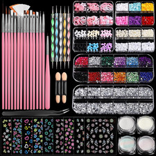 Nail Art Brushes Set, Nail Art Kit, Nail Design Kit, Nail Dotting Tools, Nail Ki