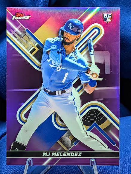 ~ MJ Melendez 2022 Topps Finest - Purple Refractor #57 RC /250 Royals