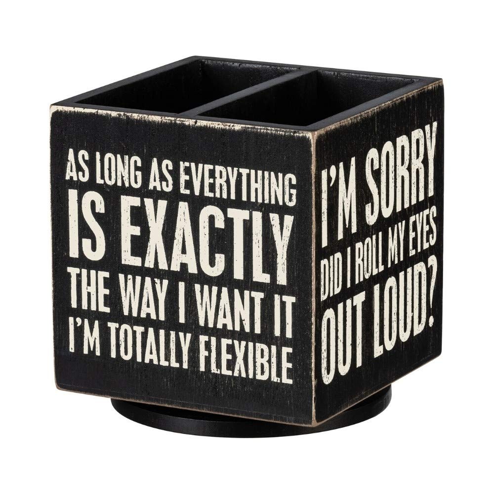 Holder With Quotes For Office Desk Organizer