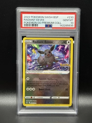 PSA 10 GEM MINT Radiant Eevee SWSH230 Black Star Promo Holo Pokemon Card