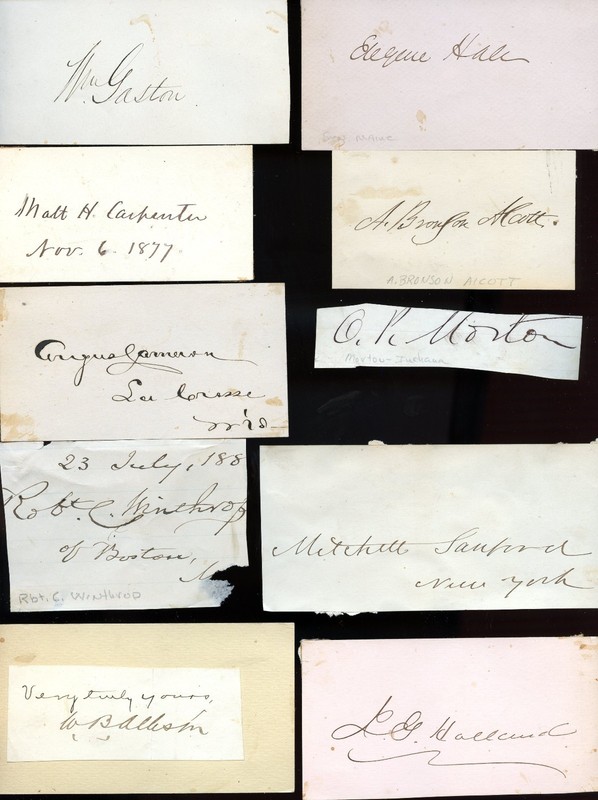 EARLY POLITICAL SIGNATURES 18 CARDS MOSTLY (RC423)