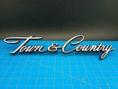 Vintage Chrysler Town & Country Script Emblem Badge OEM 2902894 550862 Classic C