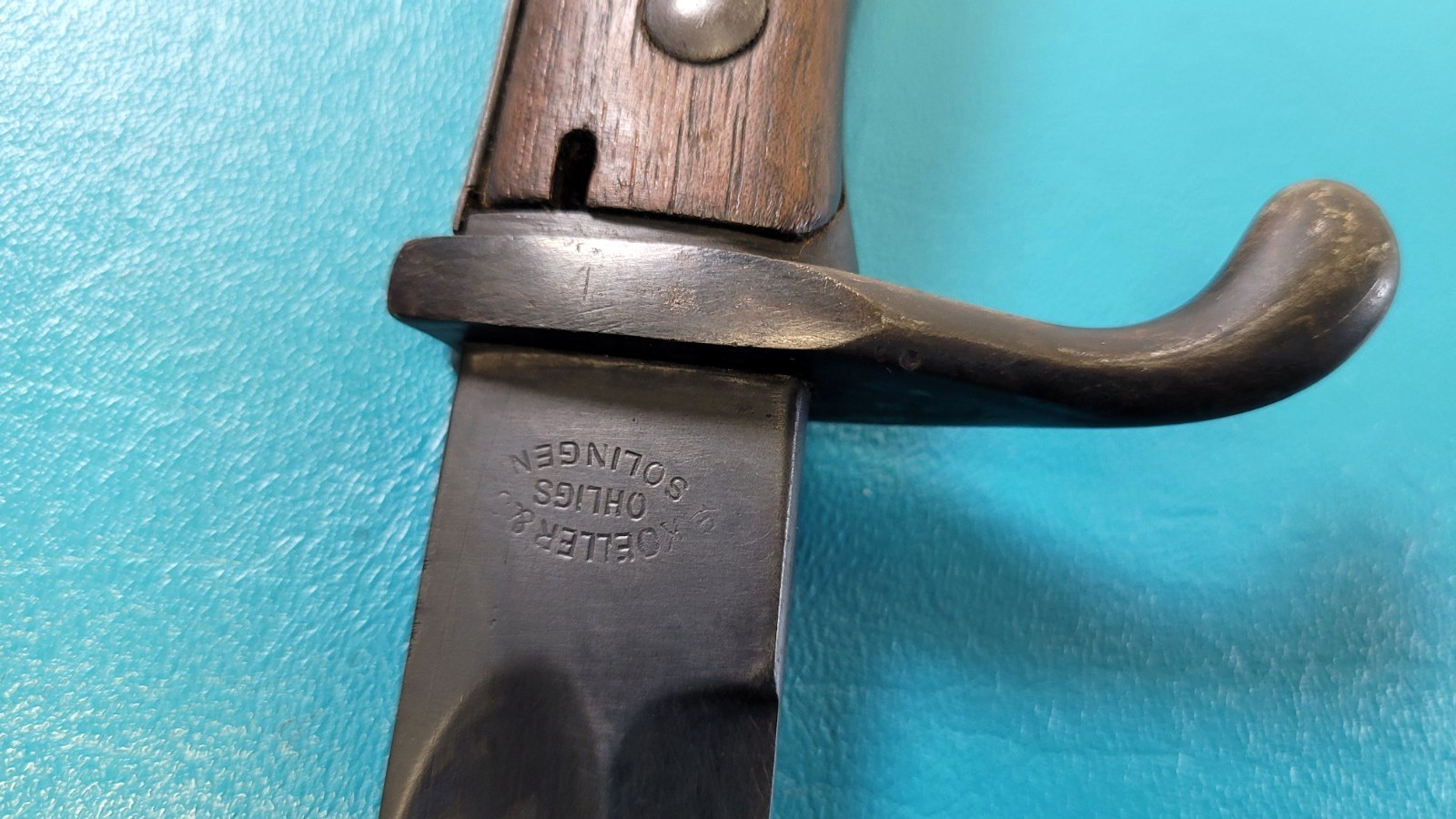 WWI 1898 /05 German Butcher Blade Bayonet F. Koeller & Co Ohlighs Solingen TR652