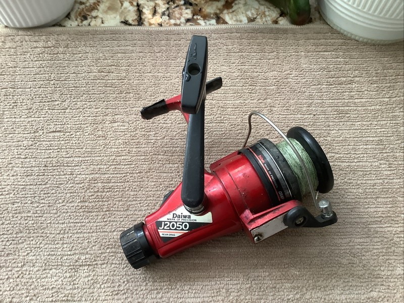 Vintage Daiwa J2050L Rear Drag Spinning Reel, Graphite Spool Vf2 Used
