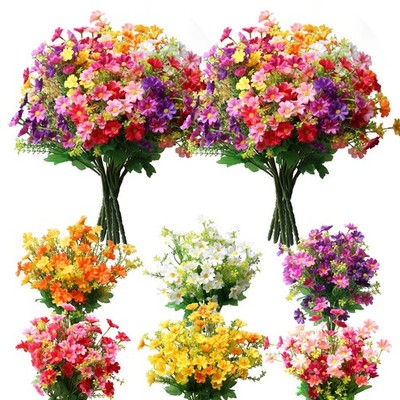 YXYQR 12 Bündel künstliche Gänseblümchen Seidenblumen gefälschte Einheitsgröße, farbig 