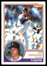 Pat Underwood 1983 Topps #588 Detroit Tigers MLB READ FREE SHIPPING AutographDen