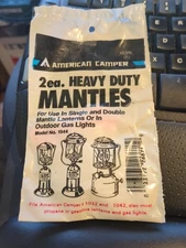 2 Each American Camper Heavy Duty Mantles Lanterns NOS