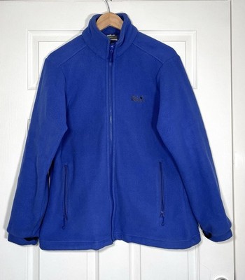 Jack Wolfskin Fleece Women's Large Purple Full Zip Logo Outdoors Jumper Size L