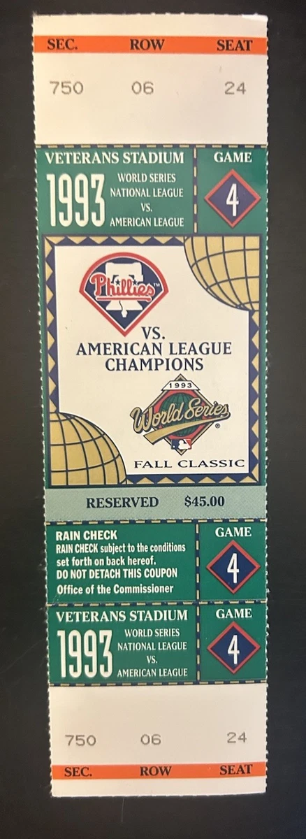 Baseball Toronto Blue Jays Original Vintage Sports Ticket Stubs