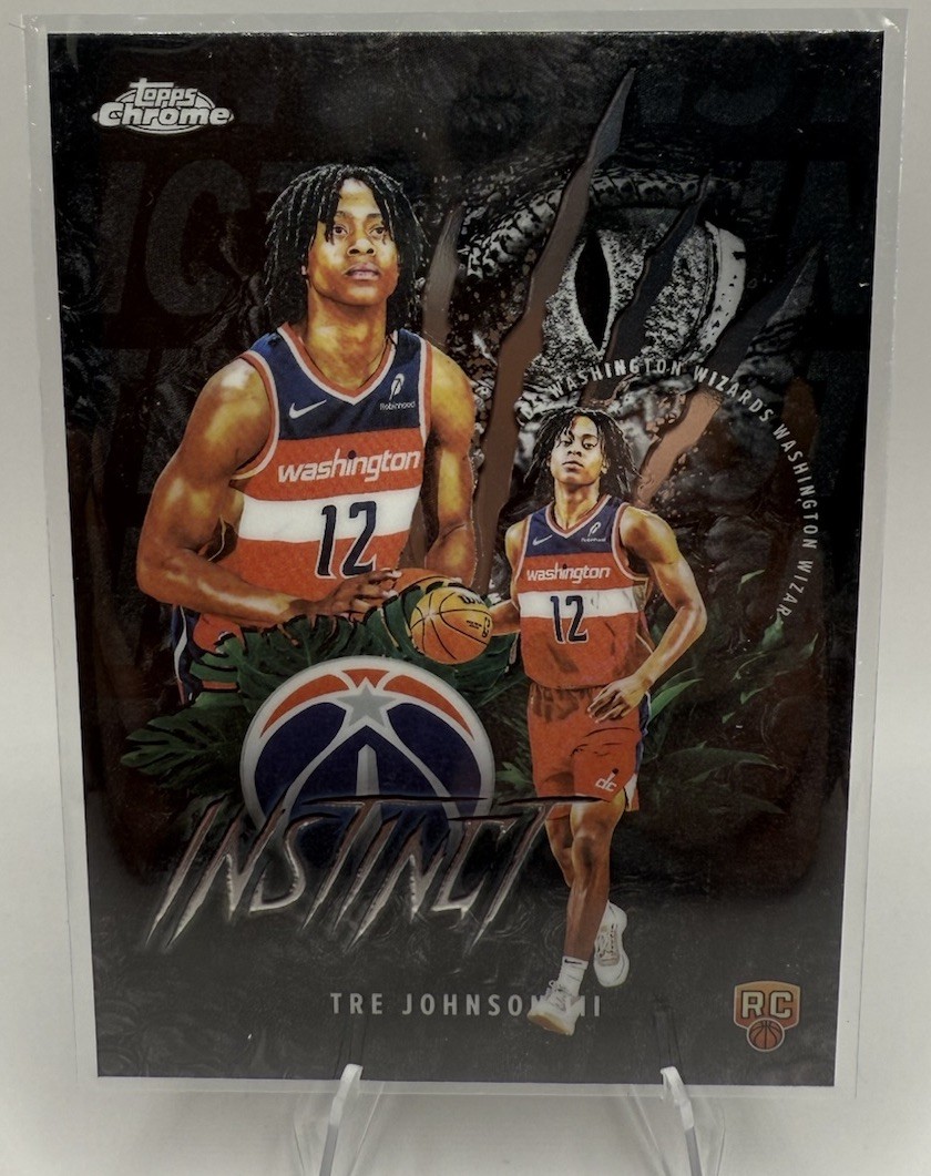 2025 -26 Topps Chrome TRE JOHNSON III Rookie Instinct Insert #INS16 Wizards