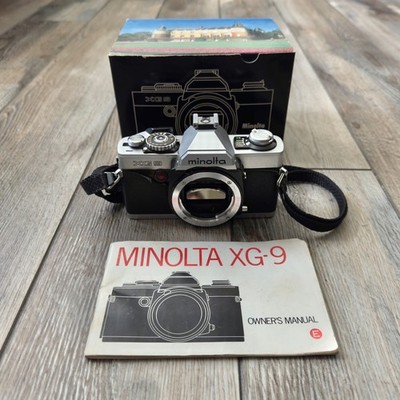 Vintage Minolta XG-9 SLR Camera Body Only Untested As Is For Parts Not Working