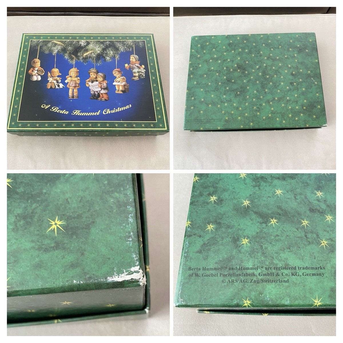 Vtg Goebel Berta Hummel Christmas 58 Ornament Set And Keepsake