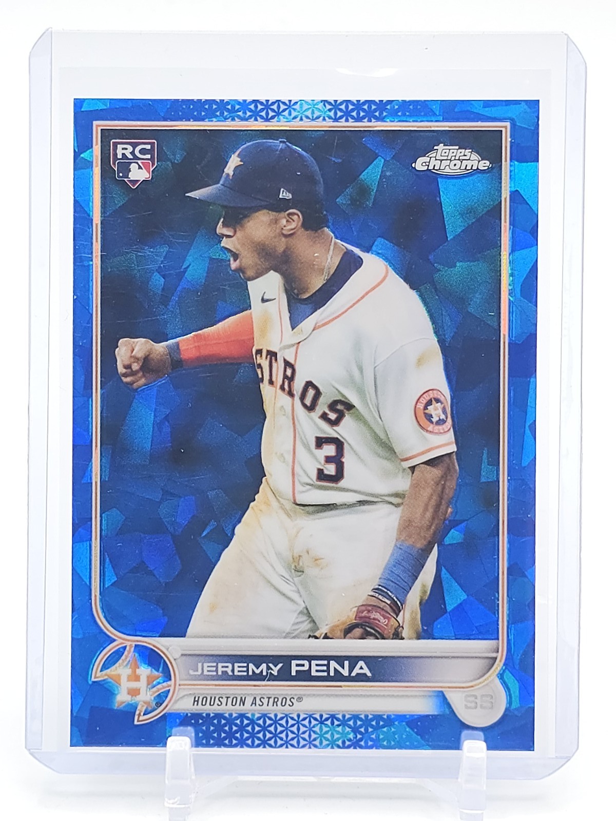 JEREMY PENA 2022 TOPPS CHROME SAPPHIRE ROOKIE #583 ASTROS Q5167