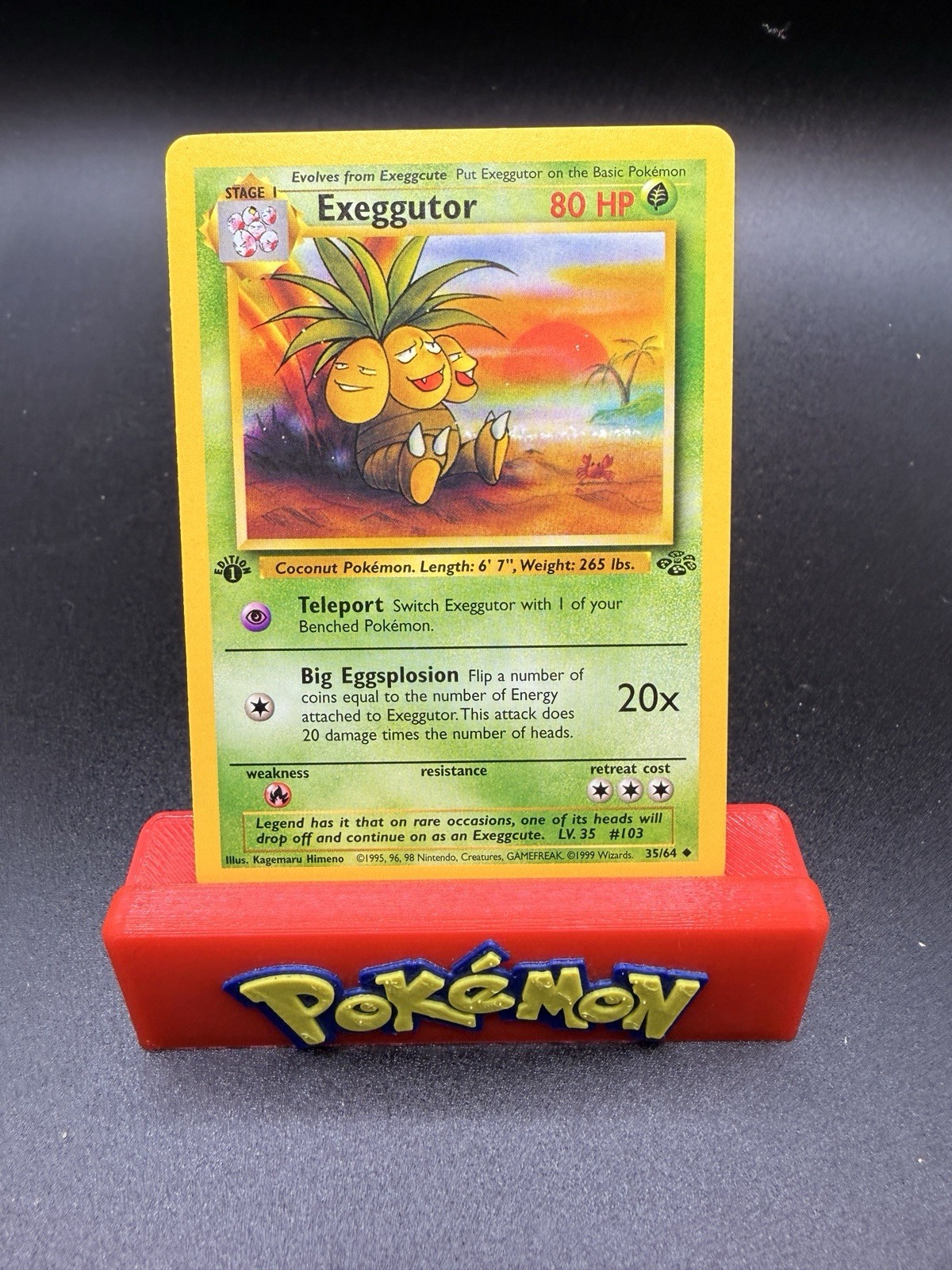 Pokemon Card Jungle 1st Edition Exeggutor 35/64 Near Mint 