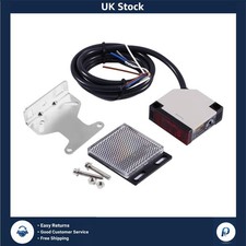 Retro-Reflective Photoelectric Sensor Switch AC 90-250V 3A 5 Wire 5x5x2cm