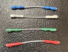 PHONO CARTRIDGE HEADSHELL WIRES QUALITY SILVER COLOR CODED