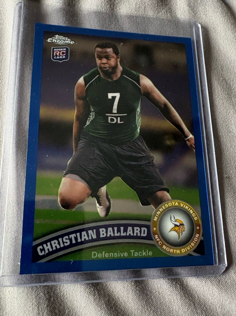 Christian Ballard Topps Chrome #167 Blue Refractor