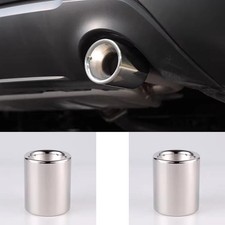For 2023-2025 Mazda CX-50 Silver Steel Rear Round Exhaust Pipe Tail Muffler Tip