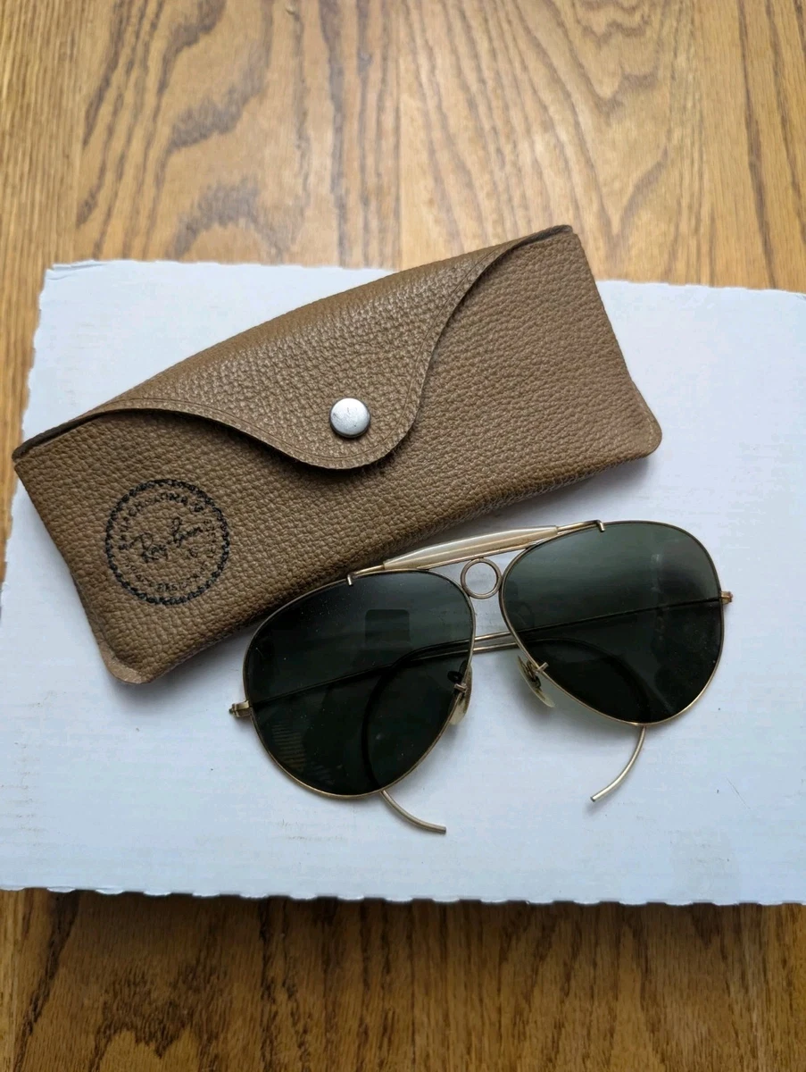 ★Tさま専用★　レイバン RayBan B&L Shooter Ray Ban B&L Leathers Shooter 62mm Vintage Sunglasses - Etsy
