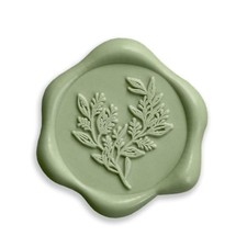 50 Mint Green Wax Seal Stickers  Eucalyptus  Peel  Stick  Elegant Touch NEW 