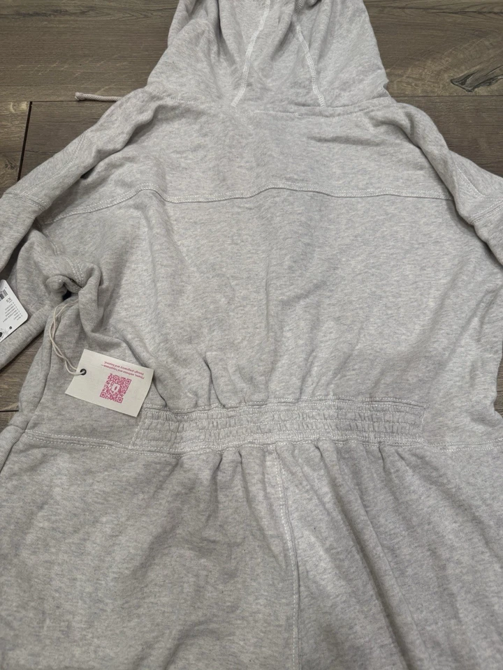 Mono con capucha gris jaspeado de maternidad FP Movement x Hatch nuevo con etiquetas XS Foto 4 de 4