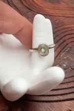 Sterling Silver And Abolone Shell Ring. Size 6.5